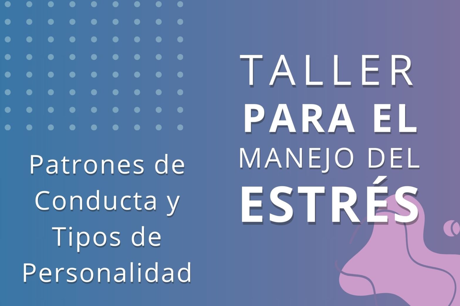 Taller para el manejo del estrés – Patrones de Conducta y Tipos de Personalidad